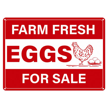 Anobell Farm Fresh Eggs Sign for Sale attracts local buyers at your farm gate