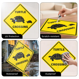 Anobell wall-mount turtle sign suited for garden walls and fences