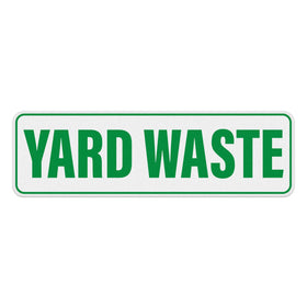 Anobell yard waste sticker designed for outdoor use in any weather.