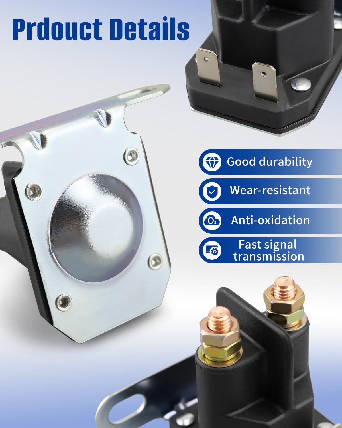ANODZU 606445 starter solenoid compatible with FasTrak X XD XDX XL, improved starting action