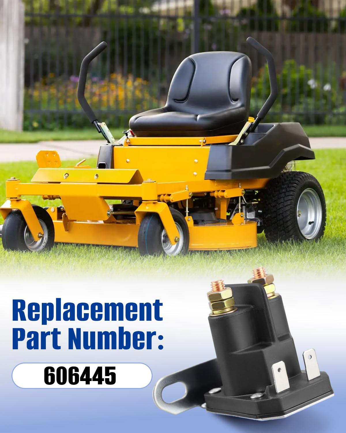 ANODZU 606445 starter solenoid for Raptor XL, quick plug-and-play setup