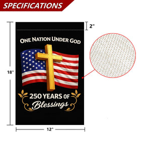 ANOER 18x12-inch garden flag, perfect porch or yard decoration.