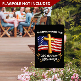 ANOER vibrant flag print enhances home and church decor.