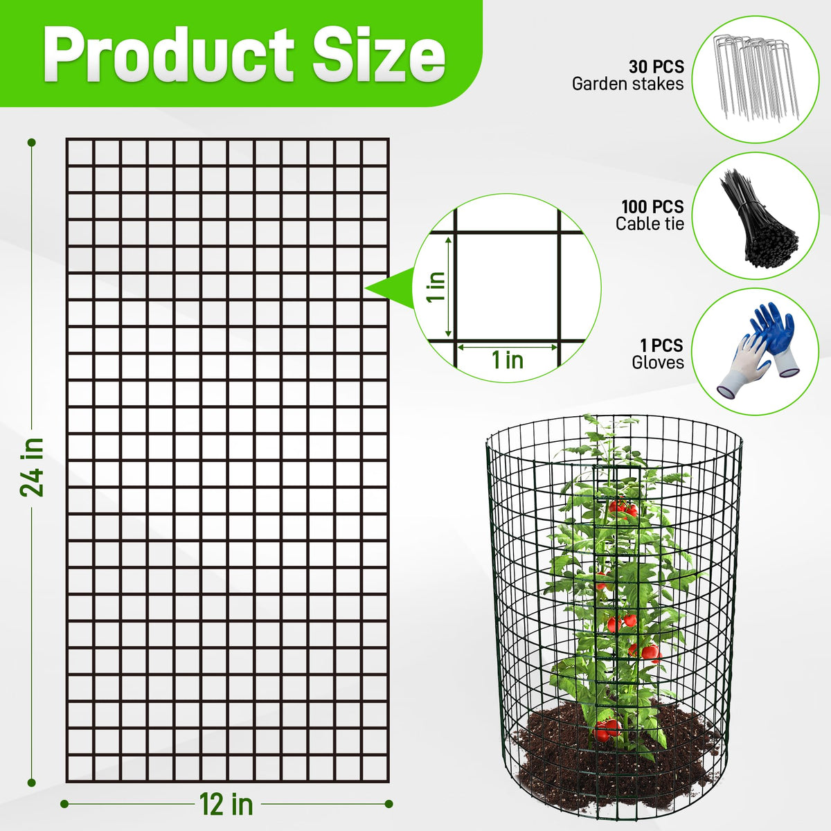 Anothera 24x12 wire mesh panels provide sun and air while keeping critters out