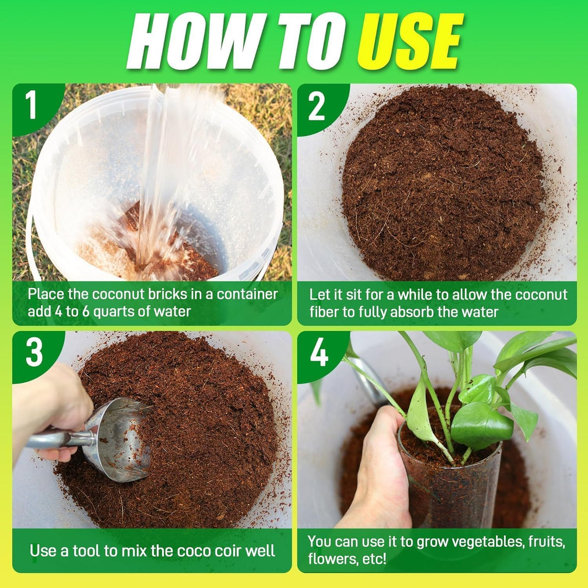 Anothera Coco Coir Bricks are heat-treated to remove contaminants for safer gardening