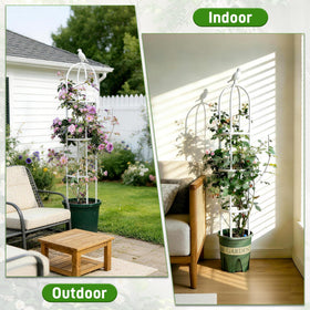 Anothera sturdy outdoor display that blends with patios and balconies.