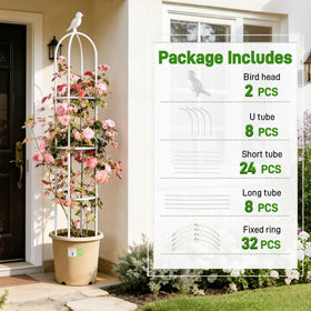 Anothera pot-friendly design keeps potted vines organized and tidy.