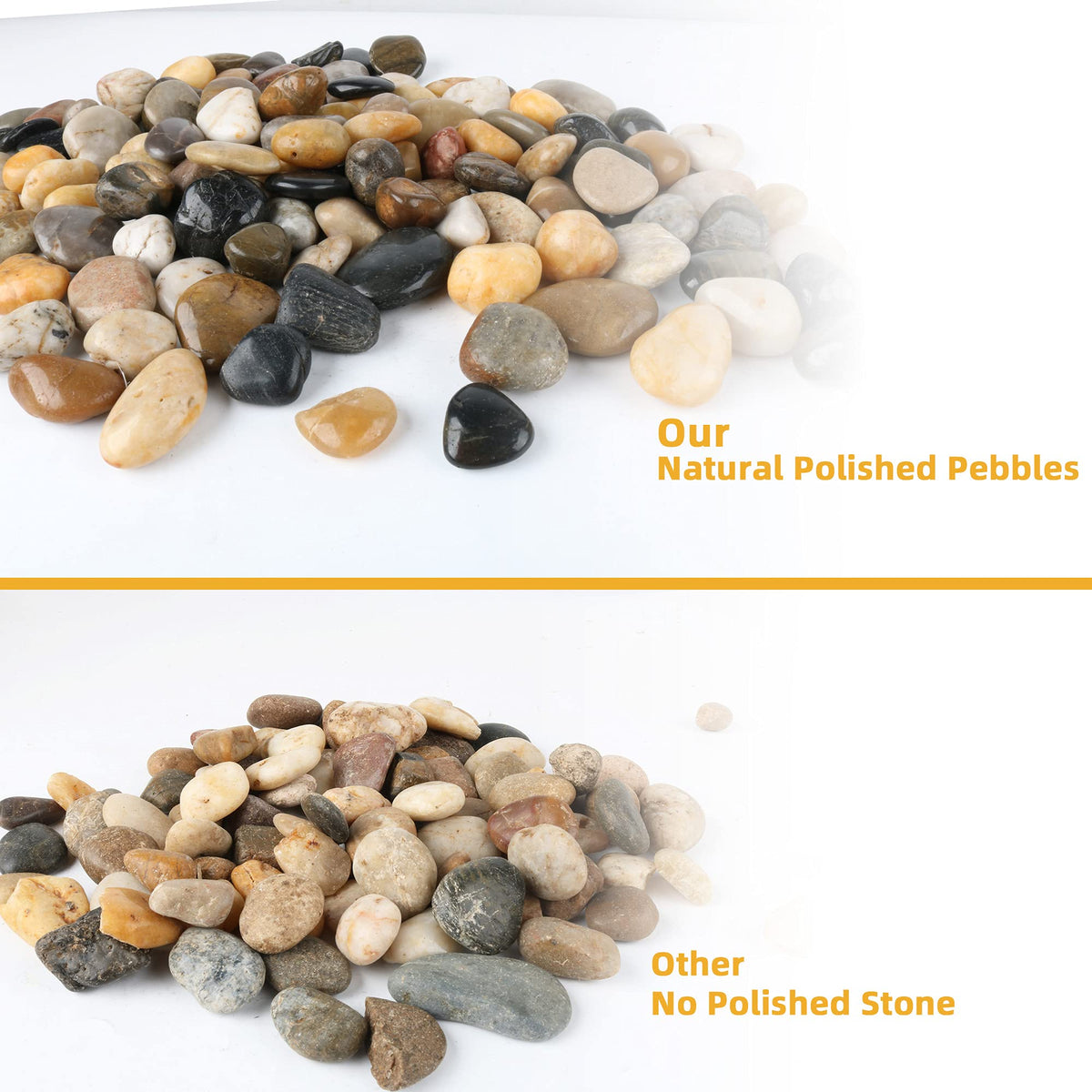 Anothera patio walkway decorative stones create a clean, low-maintenance path.