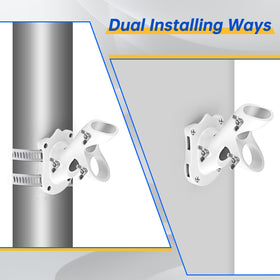 Anovo adjustable-height pole with six sections fits different flag sizes