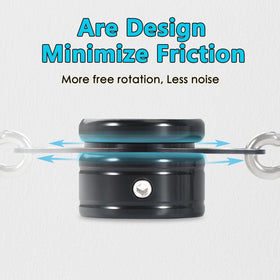 Anovo stainless steel swivel ring minimizes wear with arc design for long-lasting outdoor flags.