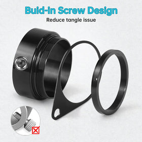 Anovo stainless steel swivel keeps rotation smooth in windy conditions.