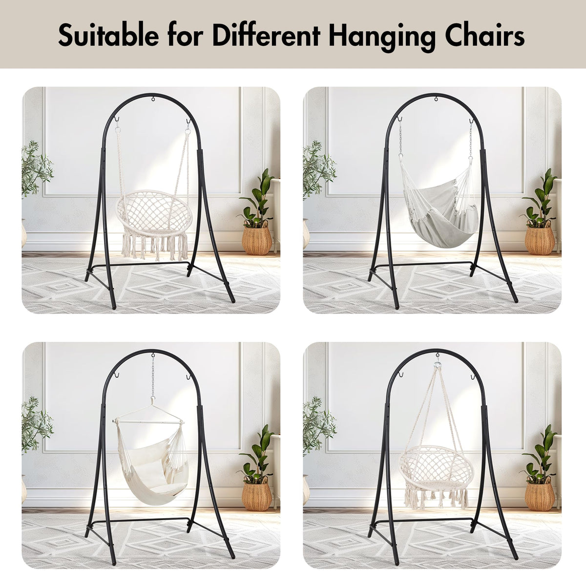 ANOW includes safety hooks and hardware for easy, secure setup.