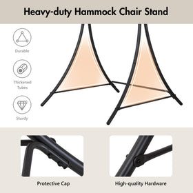 ANOW stand outdoors with chair, ideal for balcony or garden relaxation.