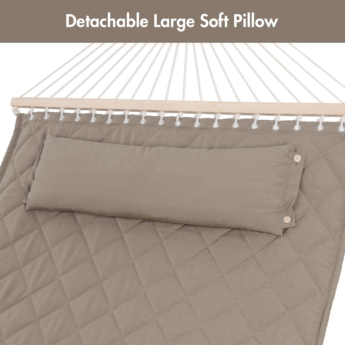 ANOW hammock ready for easy storage after use