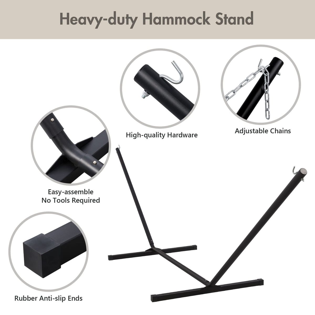 ANOW handcrafted ropes add stability with a safe, decorative touch.