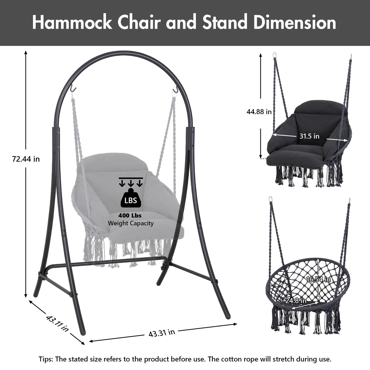 ANOW indoor outdoor use ideal for patios, balconies, or gardens