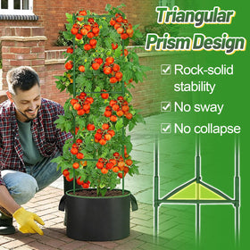 ANPHSIN 15-gallon grow bags provide breathable, durable housing for healthy root growth