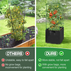 ANPHSIN 17-gallon non-woven grow bag with reinforced handles for easy repositioning
