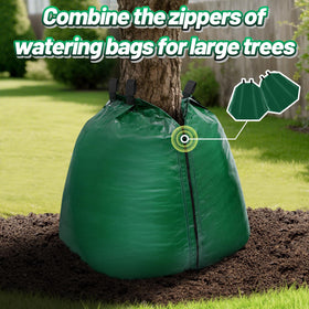 ANPHSIN 20-gallon irrigation bag in use delivering moisture to roots