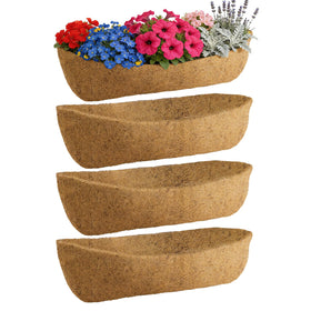 ANPHSIN 36in arched coco liner in a window box enhances airflow for thriving plants