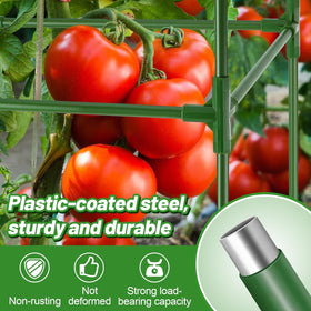 Adjustable 46-inch ANPHSIN tomato cage to fit growing plants