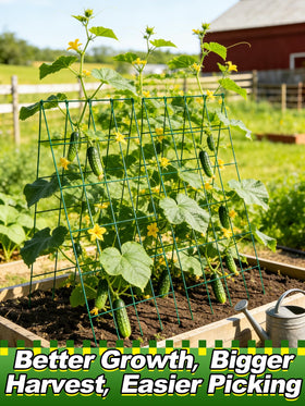 ANPHSIN heavy-duty 4.5mm wire trellis provides reliable load-bearing for vines.