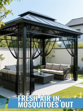 Large, cuttable net perfect for wrapping patios, balconies, or garden beds.