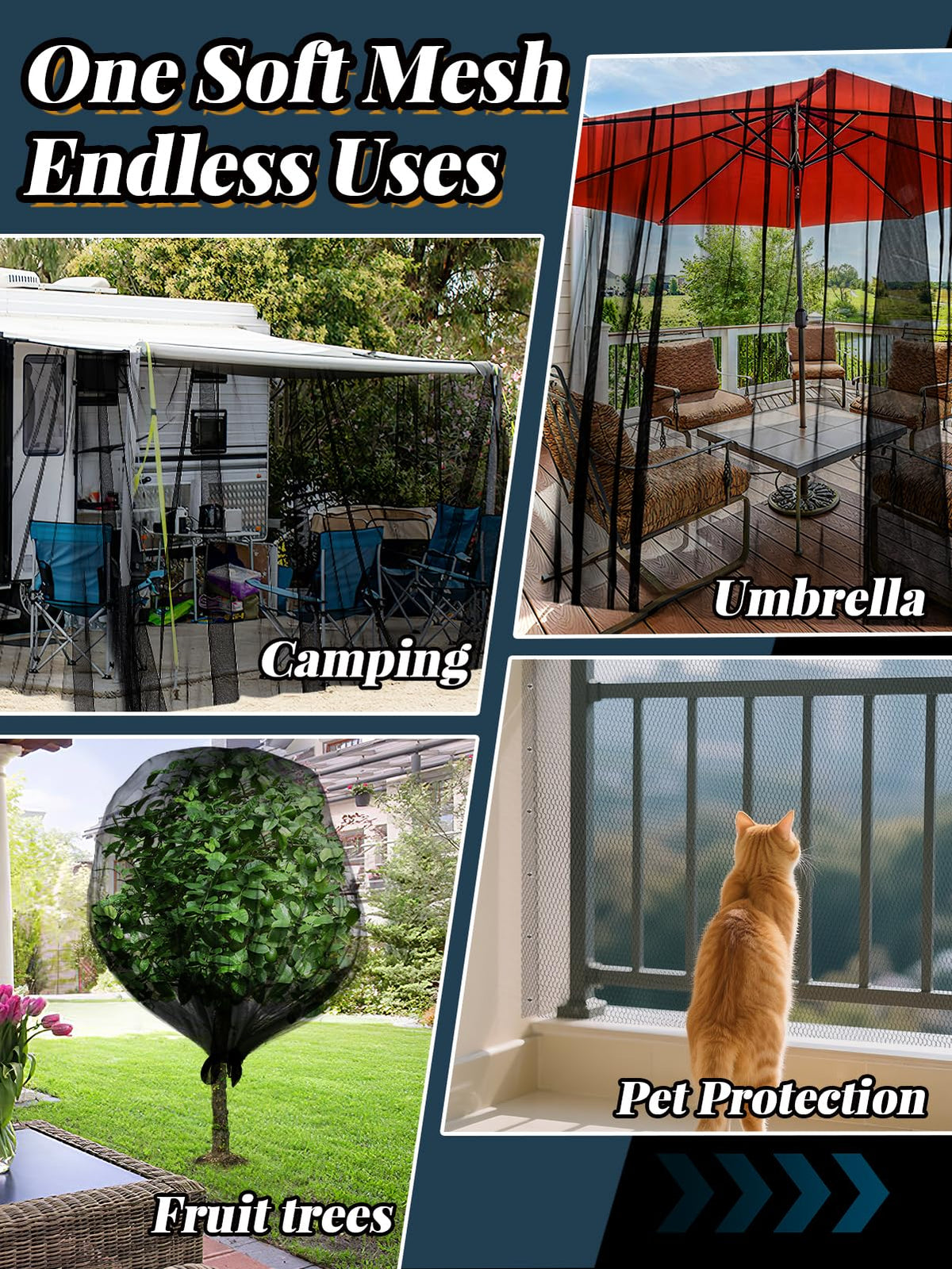 ANPHSIN garden netting offers pest protection while preserving airflow.