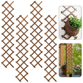 ANPHSIN pack-4 wooden wall trellis folded, ideal for compact balcony spaces