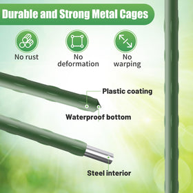 ANPHSIN plastic-coated stakes resist rust and wear