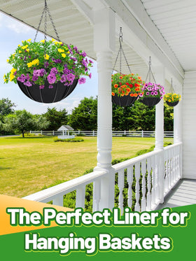 Great replacement for coconut fiber liners in wire baskets.