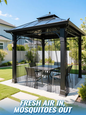 ANPHSIN soft mesh drapes gracefully for balcony or garden setups.