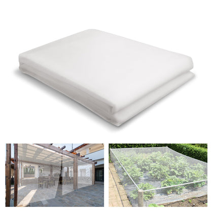 ANPHSIN stronger garden mesh shields vegetable beds from birds.