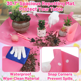 ANPHSIN tools storage bag keeps mini gardening tools organized