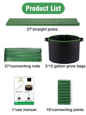 ANPHSIN 3-set system includes cages, bags, and manual for quick assembly