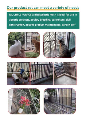 ANPUTWWH white mesh installation shot ready for easy plant protection and fencing setup.