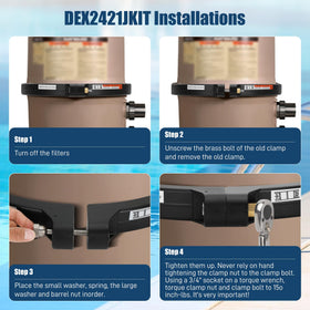 Anrain DEX2421JKIT compatible with Hayward Pro Grid DE filters post 2007