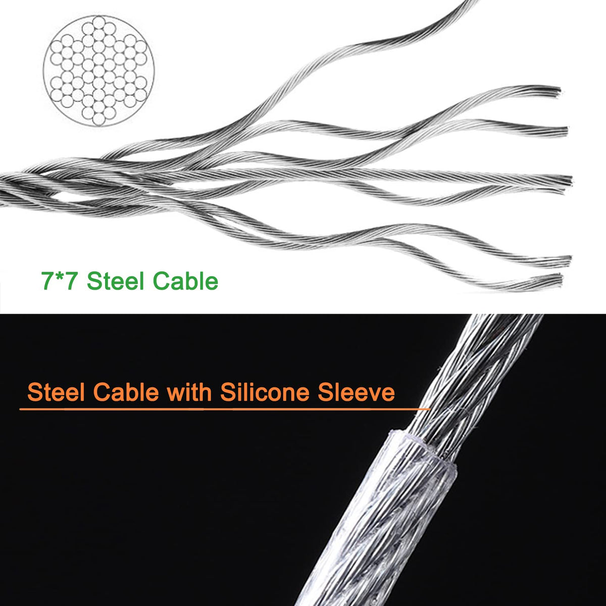 Anranmm bird-feeder hanger cable versatile for planters and wind chimes.
