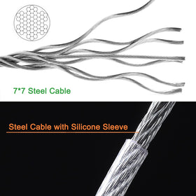 Anranmm bird-feeder hanger cable versatile for planters and wind chimes.