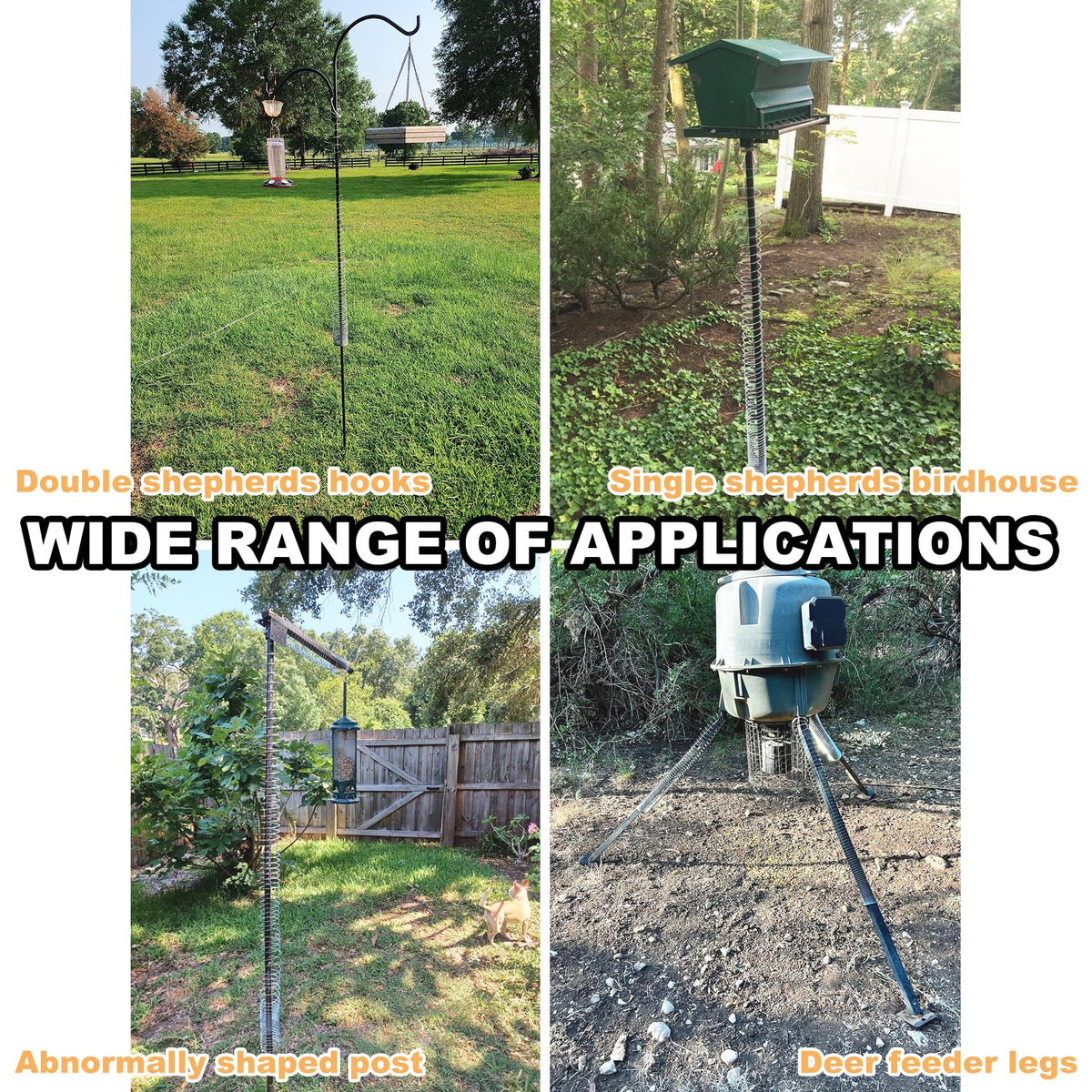 Anranmm Easy-Install Squirrel Proof Pole Guard quick setup saves seed