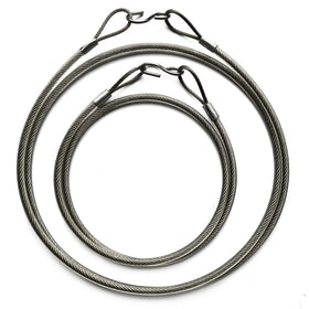 Anranmm hanging cable with S-hook around a tree branch for sturdy outdoor support.