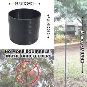 Anranmm Squirrel Deterrents for Bird Feeders Pole keeps seed safe from eager climbers