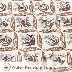 ANRODUO tailored piping edge detail on the 18x18 cushion cover