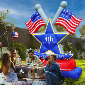 Anroog durable IP44 outdoor decor keeps your patriotic display steady.
