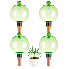 Ansberta self-watering globes 17oz provide steady hydration for indoor plants.