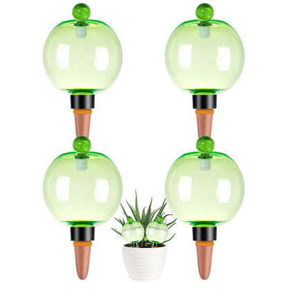 Ansberta self-watering globes 17oz provide steady hydration for indoor plants.