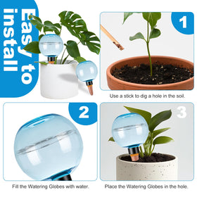 Ansberta terracotta spikes provide slow irrigation to plant roots
