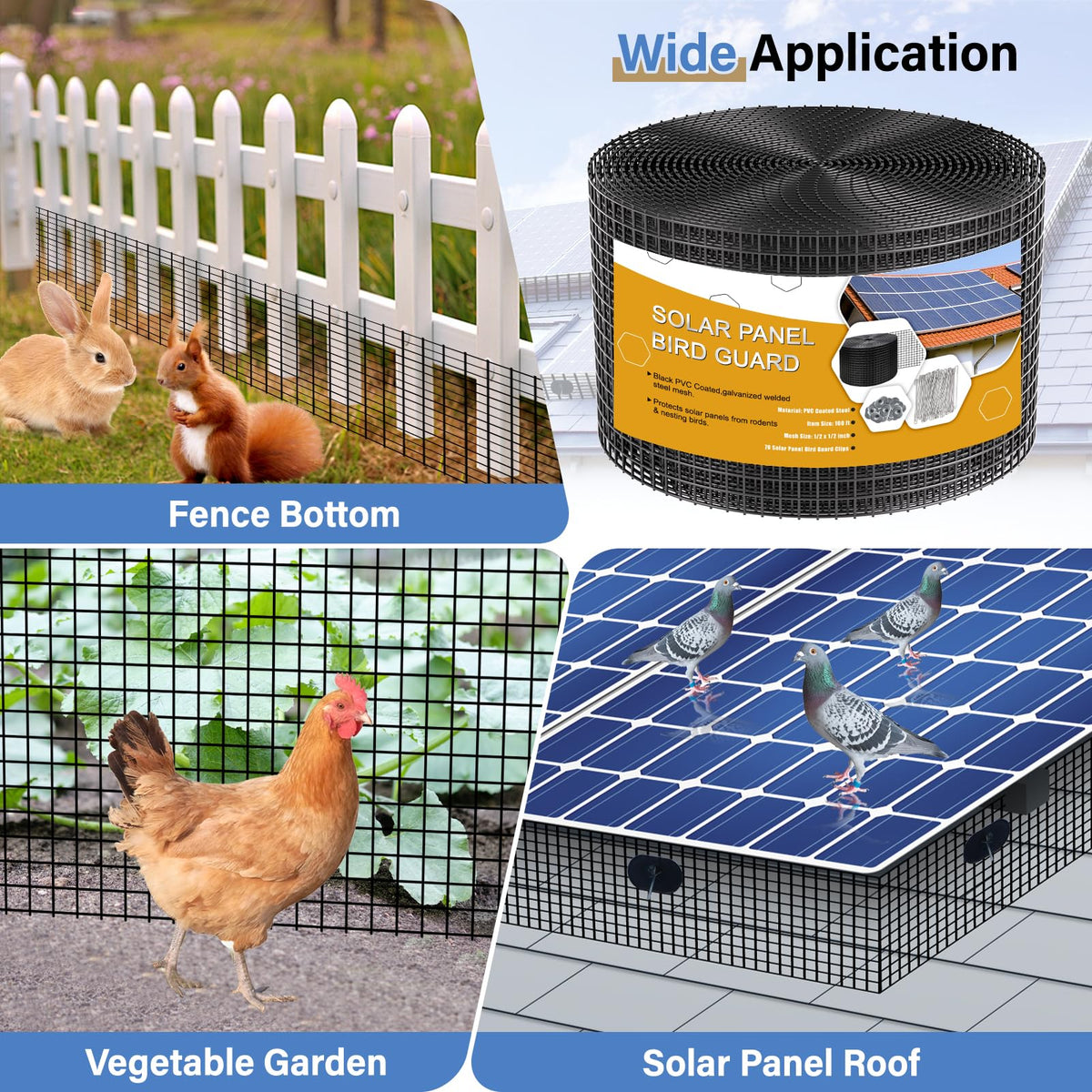 Ansgery easy installation for solar setups and barrier around pipes
