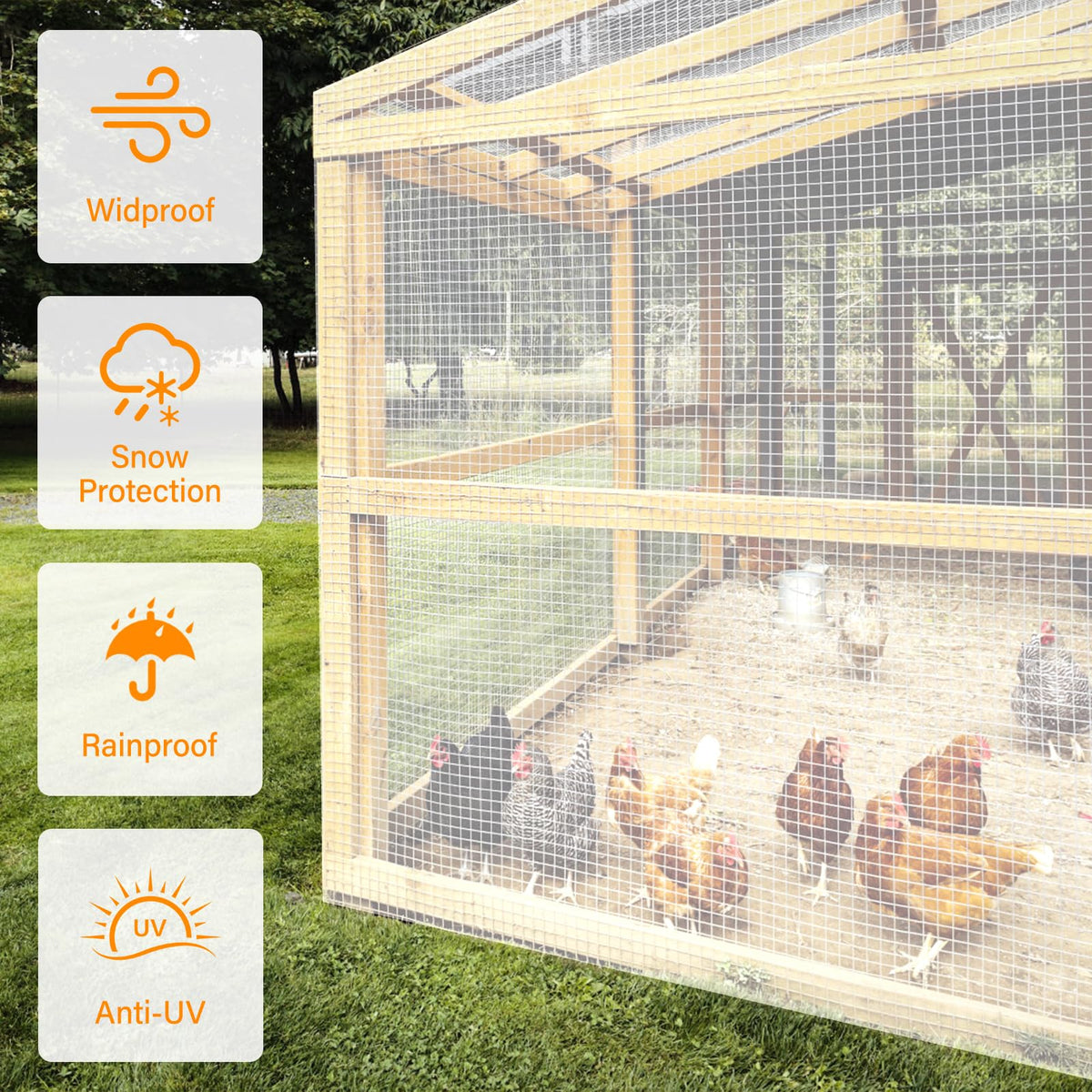 Ansgery easy-secure tarp setup reduces fuss during installation.