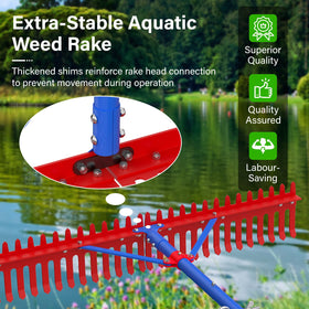 Ansgery Folding rake head compact for storage when not in use